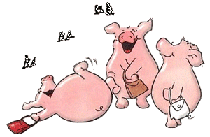 Gif animé rire cochons
